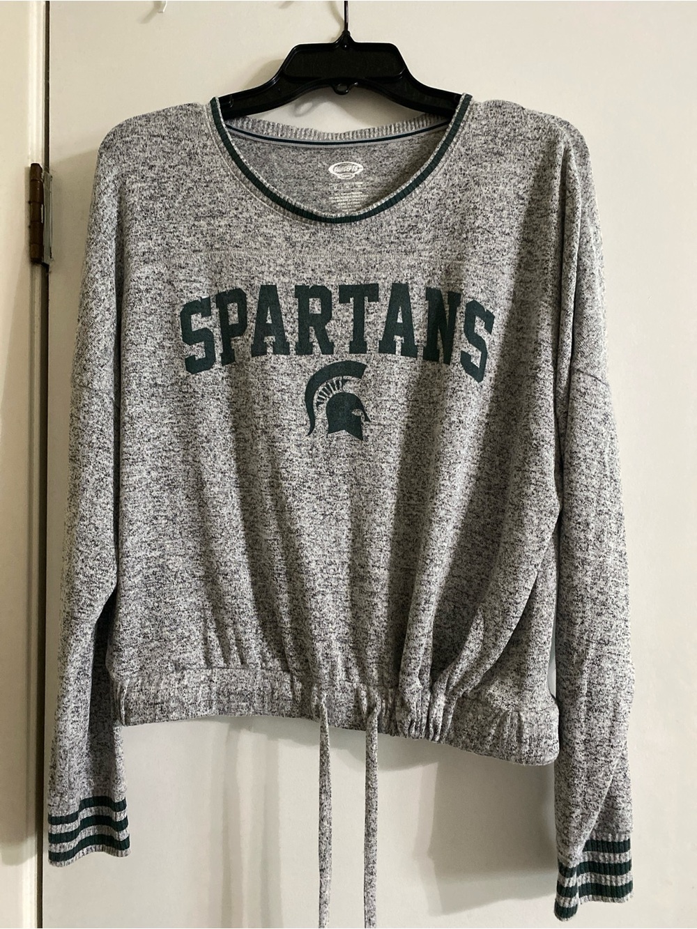 Spartans Gray Pullover Sweatshirt